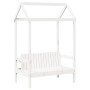 Bett und Bank mit massivem Dach aus weißer Kiefer 75x190 cm. von , Betten und Lattenroste - Ref: Foro24-3282184, Preis: 311,9...