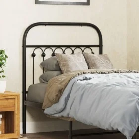 Schwarzes Metallkopfteil, 80 cm. von , Kopf- und Fußteile - Ref: Foro24-376627, Preis: 39,57 €, Rabatt: %