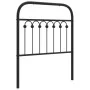 Cabecero de metal negro 80 cm de , Cabeceros y pies de cama - Ref: Foro24-376627, Precio: 39,53 €, Descuento: %