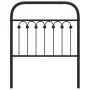 Cabecero de metal negro 80 cm de , Cabeceros y pies de cama - Ref: Foro24-376627, Precio: 39,53 €, Descuento: %