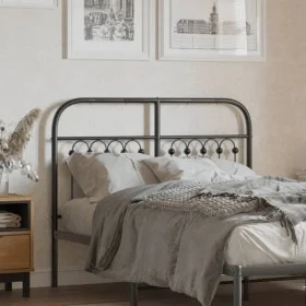 Schwarzes Metallkopfteil 120 cm von , Kopf- und Fußteile - Ref: Foro24-376631, Preis: 53,26 €, Rabatt: %