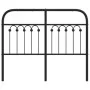 Cabecero de metal negro 120 cm de , Cabeceros y pies de cama - Ref: Foro24-376631, Precio: 53,20 €, Descuento: %