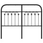 Schwarzes Metallkopfteil 120 cm von , Kopf- und Fußteile - Ref: Foro24-376631, Preis: 54,03 €, Rabatt: %