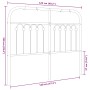 Schwarzes Metallkopfteil 120 cm von , Kopf- und Fußteile - Ref: Foro24-376631, Preis: 54,03 €, Rabatt: %
