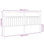 Schwarzes Metallkopfteil 200 cm von , Kopf- und Fußteile - Ref: Foro24-376638, Preis: 59,11 €, Rabatt: %
