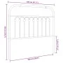 Weißes Metallkopfteil 100 cm von , Kopf- und Fußteile - Ref: Foro24-376678, Preis: 39,80 €, Rabatt: %
