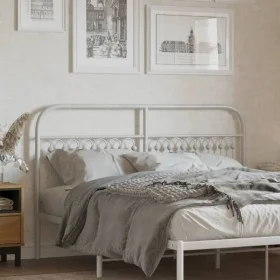 Weißes Metallkopfteil 160 cm von , Kopf- und Fußteile - Ref: Foro24-376684, Preis: 49,62 €, Rabatt: %