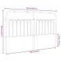 Weißes Metallkopfteil 160 cm von , Kopf- und Fußteile - Ref: Foro24-376684, Preis: 49,62 €, Rabatt: %