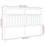 Weißes Metallkopfteil 160 cm von , Kopf- und Fußteile - Ref: Foro24-376684, Preis: 50,31 €, Rabatt: %