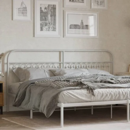 Weißes Metallkopfteil 193 cm von , Kopf- und Fußteile - Ref: Foro24-376686, Preis: 51,52 €, Rabatt: %