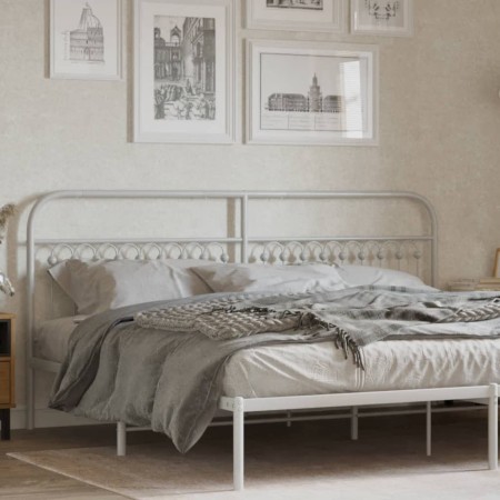 Weißes Metallkopfteil 193 cm von , Kopf- und Fußteile - Ref: Foro24-376686, Preis: 52,21 €, Rabatt: %