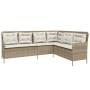 L-förmiges Gartensofa mit beigen Kissen aus synthetischem Rattan. von , Outdoor-Sofas - Ref: Foro24-369004, Preis: 364,82 €, ...