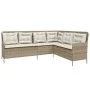 L-shaped garden sofa with beige synthetic rattan cushions by , Outdoor sofas - Ref: Foro24-369004, Price: 356,26 €, Discount: %
