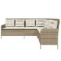 L-shaped garden sofa with beige synthetic rattan cushions by , Outdoor sofas - Ref: Foro24-369004, Price: 356,26 €, Discount: %