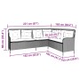 L-förmiges Gartensofa mit beigen Kissen aus synthetischem Rattan. von , Outdoor-Sofas - Ref: Foro24-369004, Preis: 364,82 €, ...