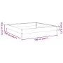 Schwarzes Stahlbeet 100x100x18,5 cm von , Töpfe und Pflanzgefäße - Ref: Foro24-851010, Preis: 41,33 €, Rabatt: %