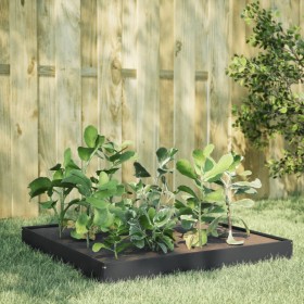 Anthracite grey steel flowerbed 100x100x18.5 cm by , Pots and planters - Ref: Foro24-851012, Price: 38,42 €, Discount: %