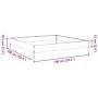 Anthrazitgraues Stahlbeet 100x100x18,5 cm von , Töpfe und Pflanzgefäße - Ref: Foro24-851012, Preis: 37,36 €, Rabatt: %