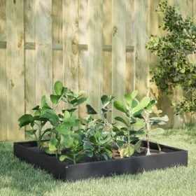 Anthrazitgraues Stahlbeet 100x100x26 cm von , Töpfe und Pflanzgefäße - Ref: Foro24-851019, Preis: 42,17 €, Rabatt: %