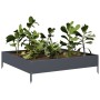 Anthracite grey steel flowerbed 100x100x26 cm by , Pots and planters - Ref: Foro24-851019, Price: 41,42 €, Discount: %