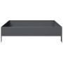 Anthrazitgraues Stahlbeet 100x100x26 cm von , Töpfe und Pflanzgefäße - Ref: Foro24-851019, Preis: 41,42 €, Rabatt: %