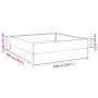 Anthrazitgraues Stahlbeet 100x100x26 cm von , Töpfe und Pflanzgefäße - Ref: Foro24-851019, Preis: 42,17 €, Rabatt: %