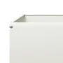 Beet aus weißem Stahl 100x100x33,5 cm von , Töpfe und Pflanzgefäße - Ref: Foro24-851025, Preis: 51,93 €, Rabatt: %
