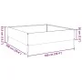 Beet aus weißem Stahl 100x100x33,5 cm von , Töpfe und Pflanzgefäße - Ref: Foro24-851025, Preis: 51,93 €, Rabatt: %