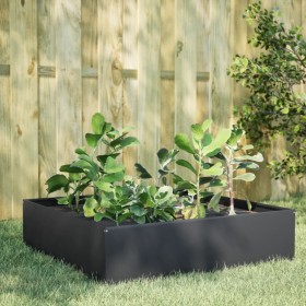 Anthracite grey steel flowerbed 100x100x25 cm by , Pots and planters - Ref: Foro24-851033, Price: 52,02 €, Discount: %
