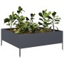 Arriate de acero gris antracita 100x100x25 cm de , Maceteros y jardineras - Ref: Foro24-851033, Precio: 54,15 €, Descuento: %