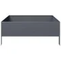 Anthrazitgraues Stahlbeet 100x100x25 cm von , Töpfe und Pflanzgefäße - Ref: Foro24-851033, Preis: 54,76 €, Rabatt: %