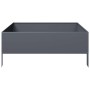 Arriate de acero gris antracita 100x100x25 cm de , Maceteros y jardineras - Ref: Foro24-851033, Precio: 54,15 €, Descuento: %