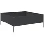 Black steel flowerbed 100x100x25 cm by , Pots and planters - Ref: Foro24-851031, Price: 52,93 €, Discount: %