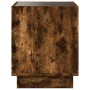 Nachttisch mit Infinity LED in geräucherter Eiche 50x50x50 cm von , Nachttische - Ref: Foro24-3284088, Preis: 85,80 €, Rabatt: %
