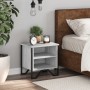 Bedside table made of gray Sonoma engineered wood, 40x30x40 cm. by , Nightstands - Ref: Foro24-848500, Price: 36,18 €, Discou...