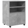 Rollcontainer aus Holzwerkstoff in Betongrau mit Rollen, 60x48x81 cm. von , Aktenschränke - Ref: Foro24-853167, Preis: 91,06 ...
