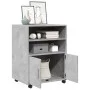 Engineered wood gray concrete 60x48x81 cm wheeled wardrobe by , Filing cabinets - Ref: Foro24-853167, Price: 90,10 €, Discoun...