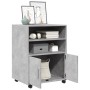 Rollcontainer aus Holzwerkstoff in Betongrau mit Rollen, 60x48x81 cm. von , Aktenschränke - Ref: Foro24-853167, Preis: 91,06 ...