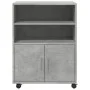 Engineered wood gray concrete 60x48x81 cm wheeled wardrobe by , Filing cabinets - Ref: Foro24-853167, Price: 90,10 €, Discoun...