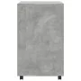 Engineered wood gray concrete 60x48x81 cm wheeled wardrobe by , Filing cabinets - Ref: Foro24-853167, Price: 90,10 €, Discoun...
