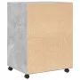 Engineered wood gray concrete 60x48x81 cm wheeled wardrobe by , Filing cabinets - Ref: Foro24-853167, Price: 90,10 €, Discoun...