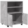 Engineered wood gray concrete 60x48x81 cm wheeled wardrobe by , Filing cabinets - Ref: Foro24-853167, Price: 90,10 €, Discoun...