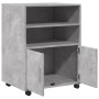 Rollcontainer aus Holzwerkstoff in Betongrau mit Rollen, 60x48x81 cm. von , Aktenschränke - Ref: Foro24-853167, Preis: 91,06 ...