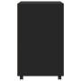 Engineered wood black wheeled cabinet 60x48x81 cm by , Filing cabinets - Ref: Foro24-853165, Price: 97,47 €, Discount: %