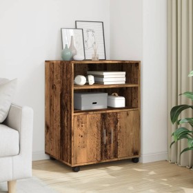 Rollschrank aus gealtertem Ingenieurholz 60x48x81 cm von , Aktenschränke - Ref: Foro24-853171, Preis: 92,25 €, Rabatt: %