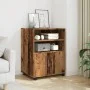 Engineered wood aged wardrobe with wheels 60x48x81 cm by , Filing cabinets - Ref: Foro24-853171, Price: 90,59 €, Discount: %
