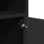 Rollschrank aus schwarzem Ingenieurholz mit Rädern, 60x48x81 cm. von , Aktenschränke - Ref: Foro24-853165, Preis: 95,81 €, Ra...