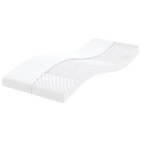 Foam mattress with 7-zone hardness 20 ILD white 90x210 cm by , Mattresses - Ref: Foro24-4016647, Price: 99,68 €, Discount: %