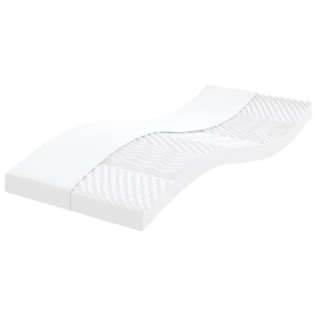 Foam mattress with 7-zone hardness 20 ILD white 90x210 cm by , Mattresses - Ref: Foro24-4016647, Price: 99,68 €, Discount: %