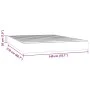 Taschenfederkernmatratze dunkelgrauer Samt 140x210x20 cm von , Matratzen - Ref: Foro24-4016583, Preis: 184,82 €, Rabatt: %
